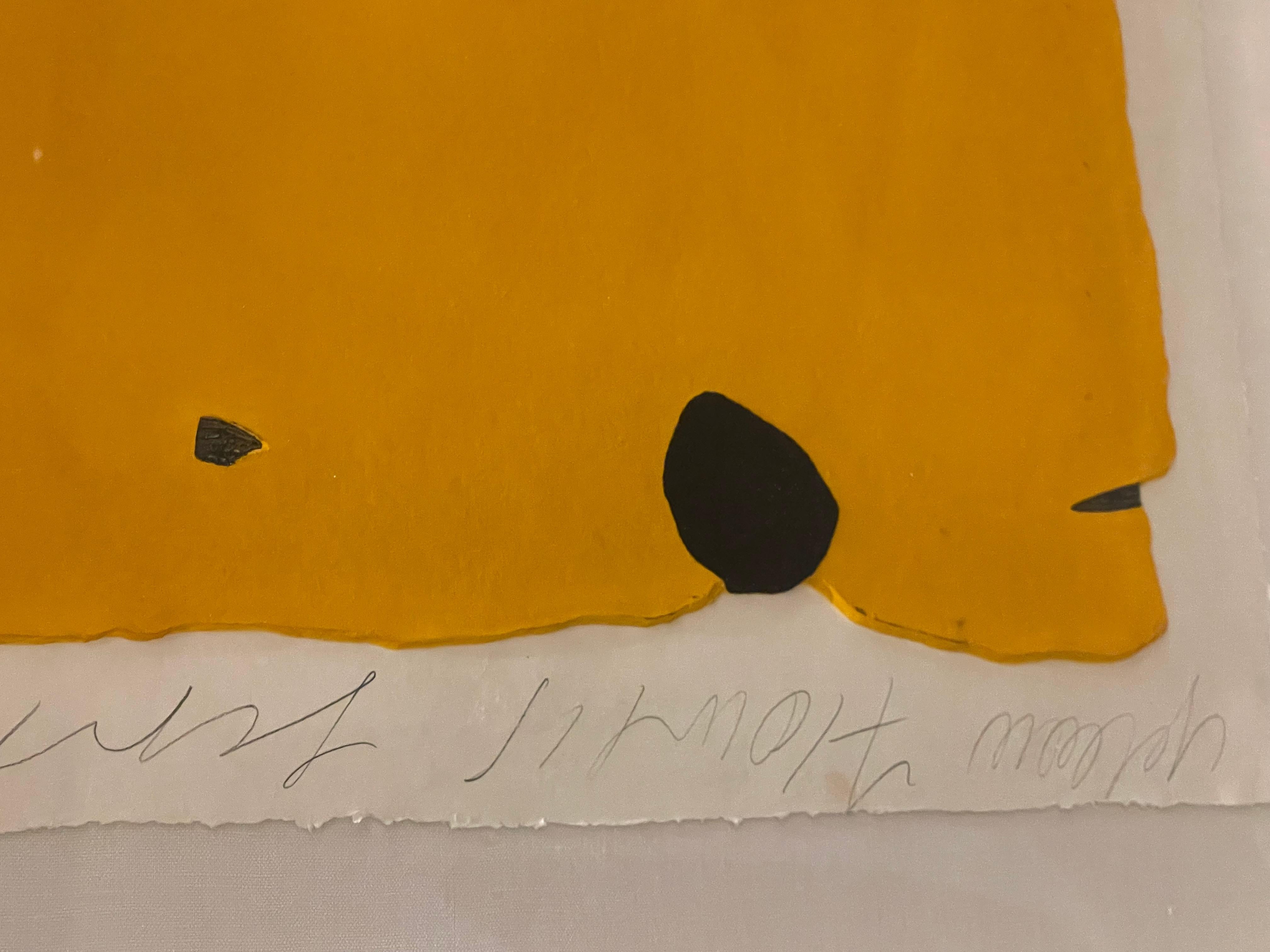 Yellow Flowers - Contemporary Print by Donald Sultan