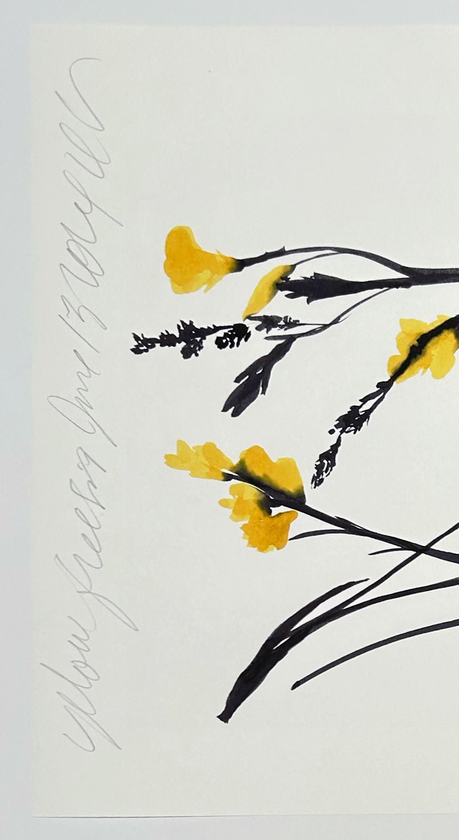 Yellow Freesia, June 13, 2024 (Zeitgenössisch), Print, von Donald Sultan