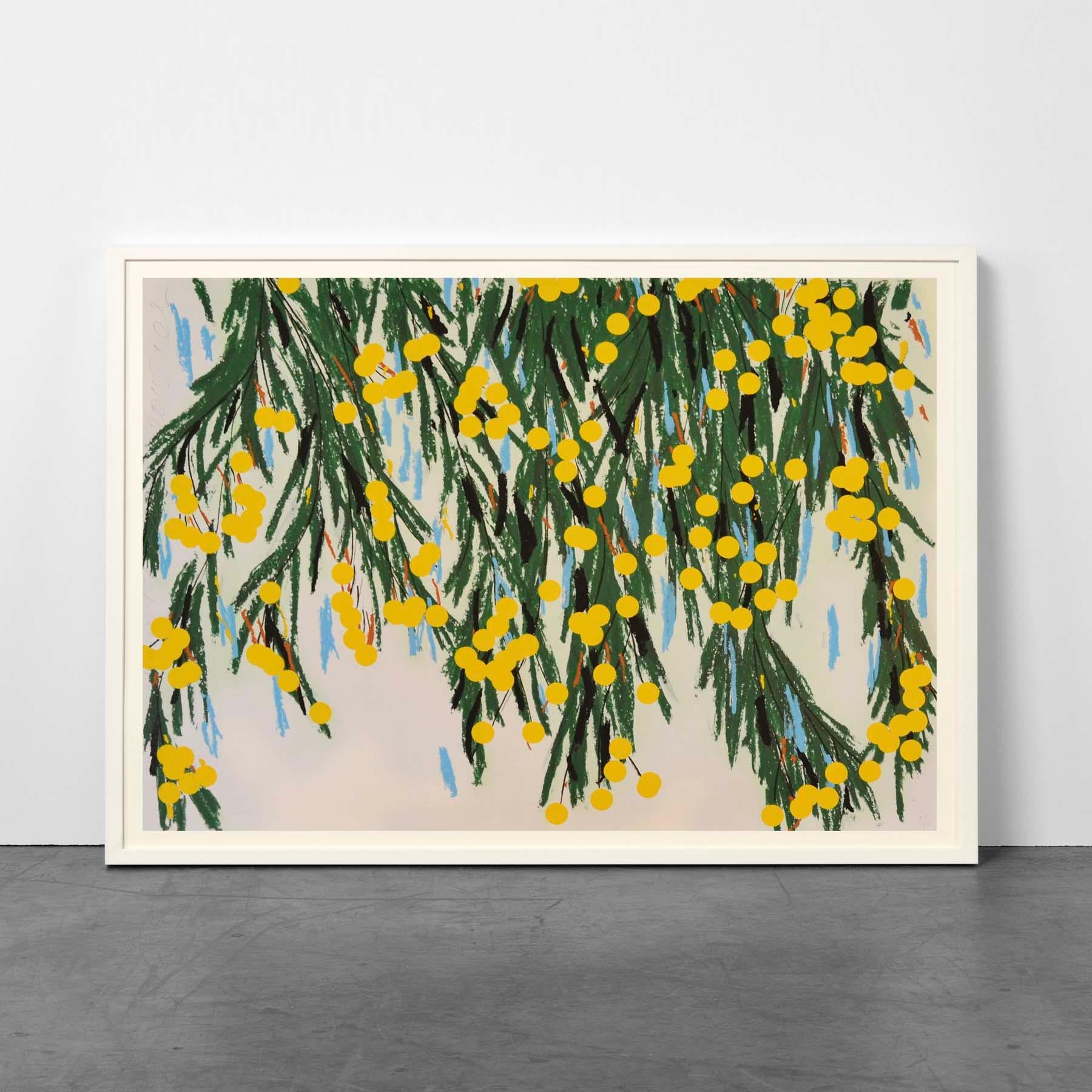 Gelbe Mimose, Juli 23, 2015 - Contemporary, 21. Jahrhundert, Siebdruck  (Zeitgenössisch), Print, von Donald Sultan