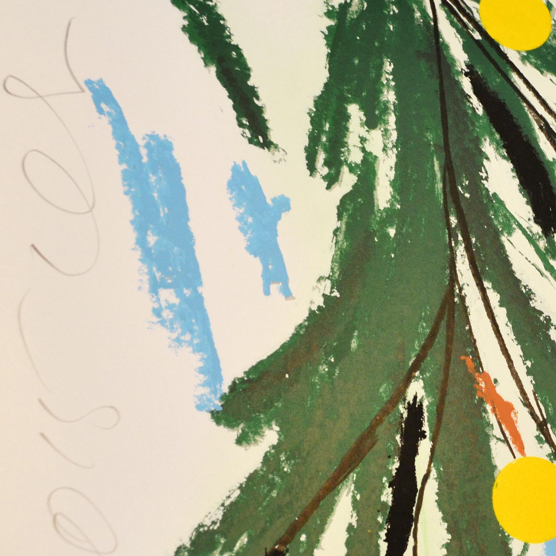 Gelbe Mimose, Juli 23, 2015 - Contemporary, 21. Jahrhundert, Siebdruck  im Angebot 1