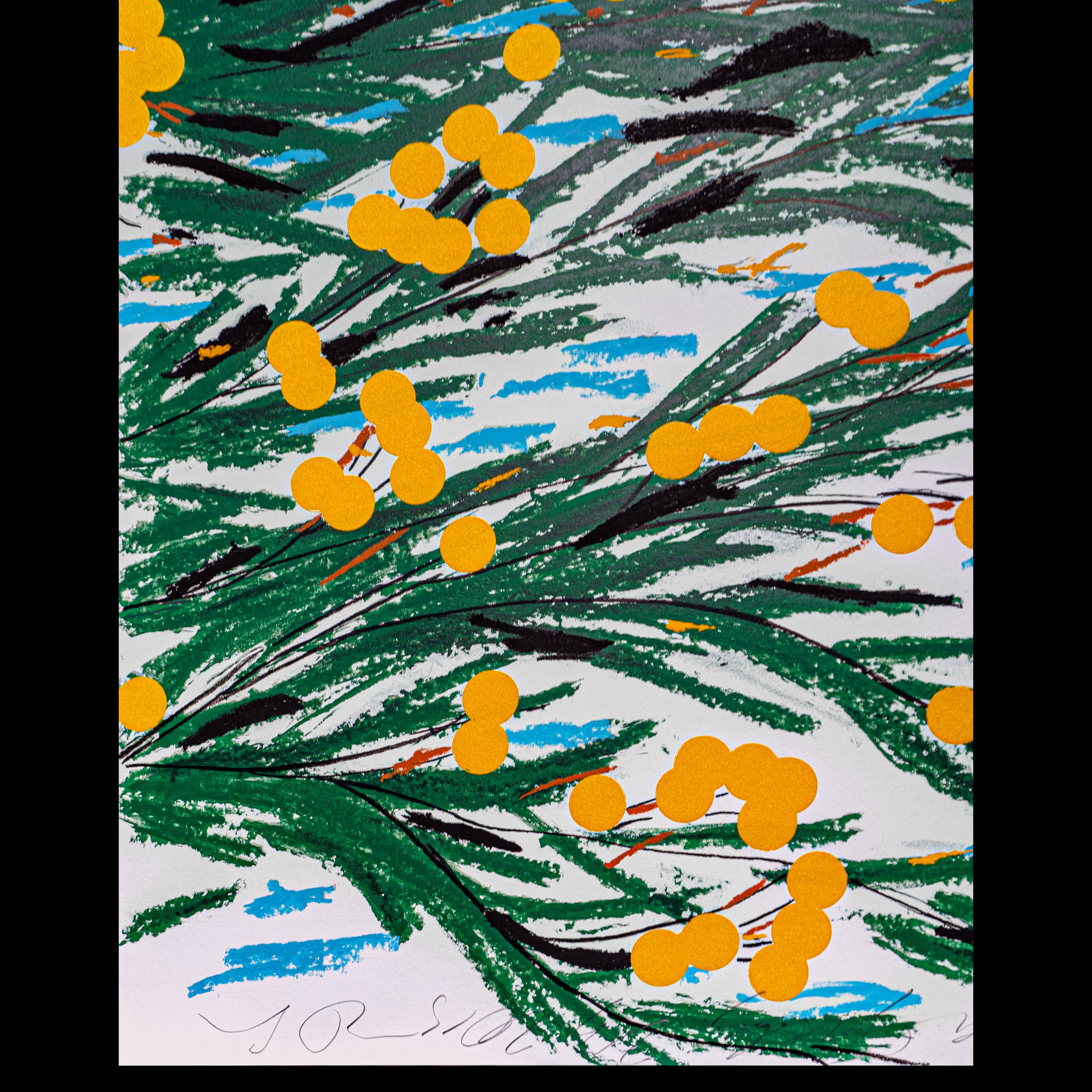 Yellow Mimosa, July 23, 2015 - Contemporary, 21st Century, Screenprint 3