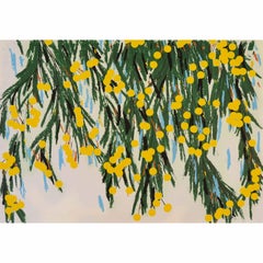 Yellow Mimosa, July 23, 2015 - Contemporary, 21st Century, Screenprint