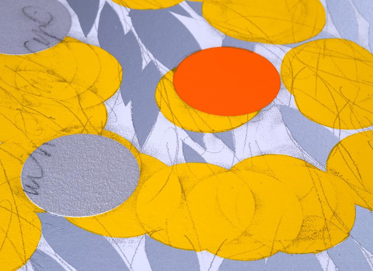Mimosa jaune et orange - Minimaliste Print par Donald Sultan