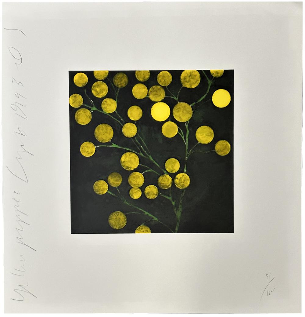 Donald Sultan Still-Life Print - Yellow Peppers 1993 Signed Limited Edition Screen Print