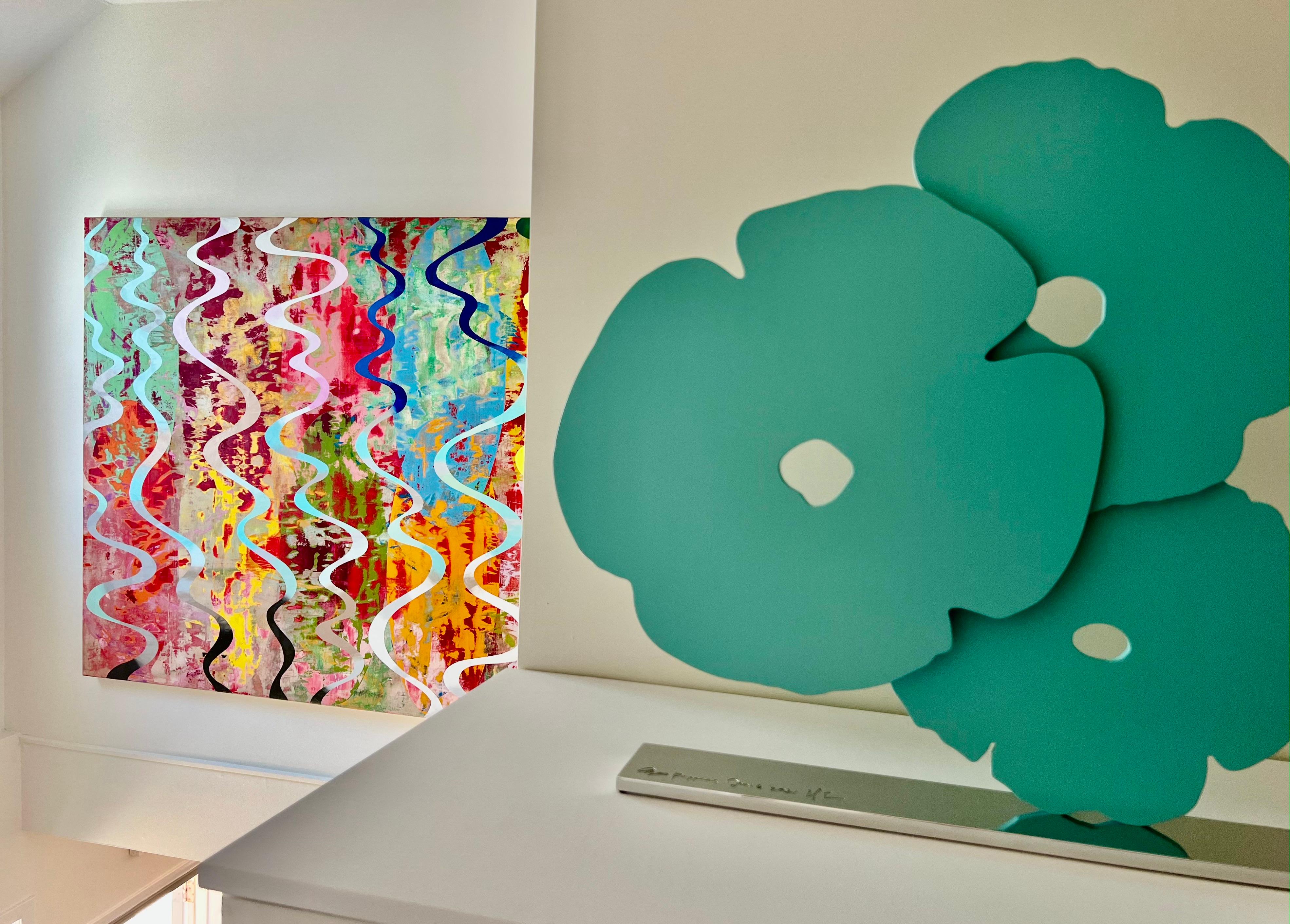 Amapolas de agua - Still-Life Sculpture Gris de Donald Sultan