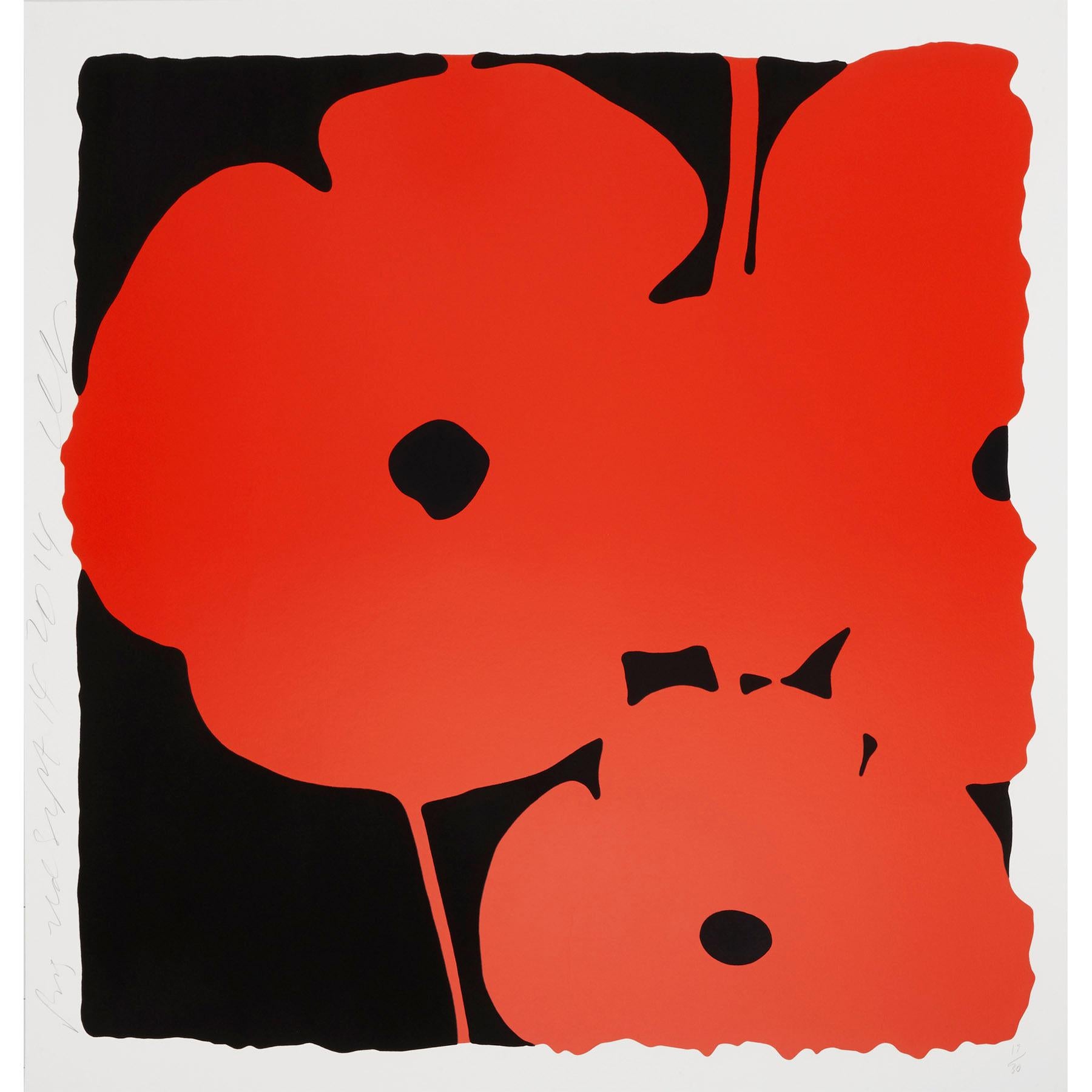Big Poppies - Contemporary, 21st Century, Silkscreen, Poppies, Limited Edition  - Beige Figurative Sculpture by Donald Sultan