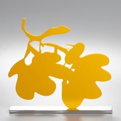 Yellow Lantern Flowers, Sept. 18 - Contemporary, 21st Century, Sculpture, Flower