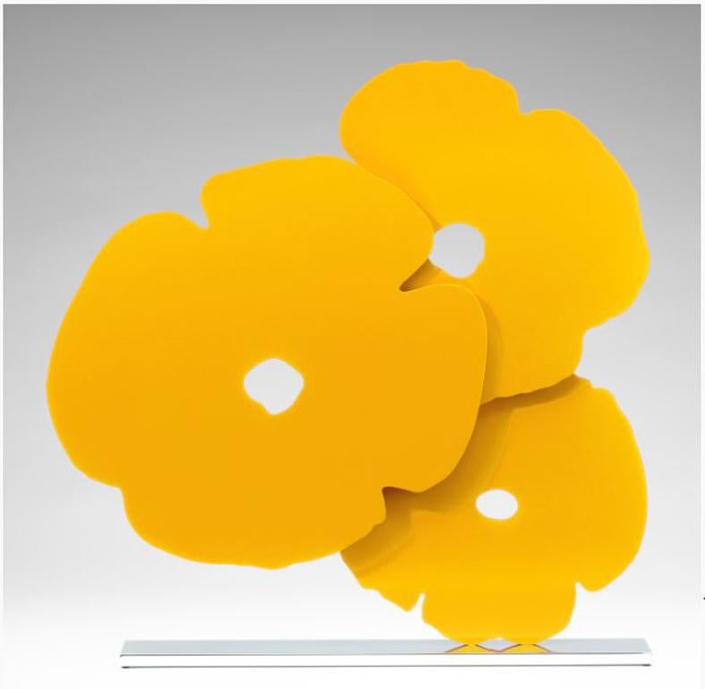 Donald Sultan Abstract Sculpture - Yellow Poppies
