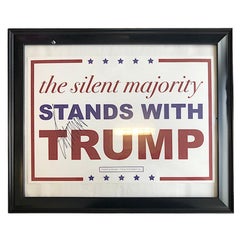 Used Donald Trump Autographed Poster