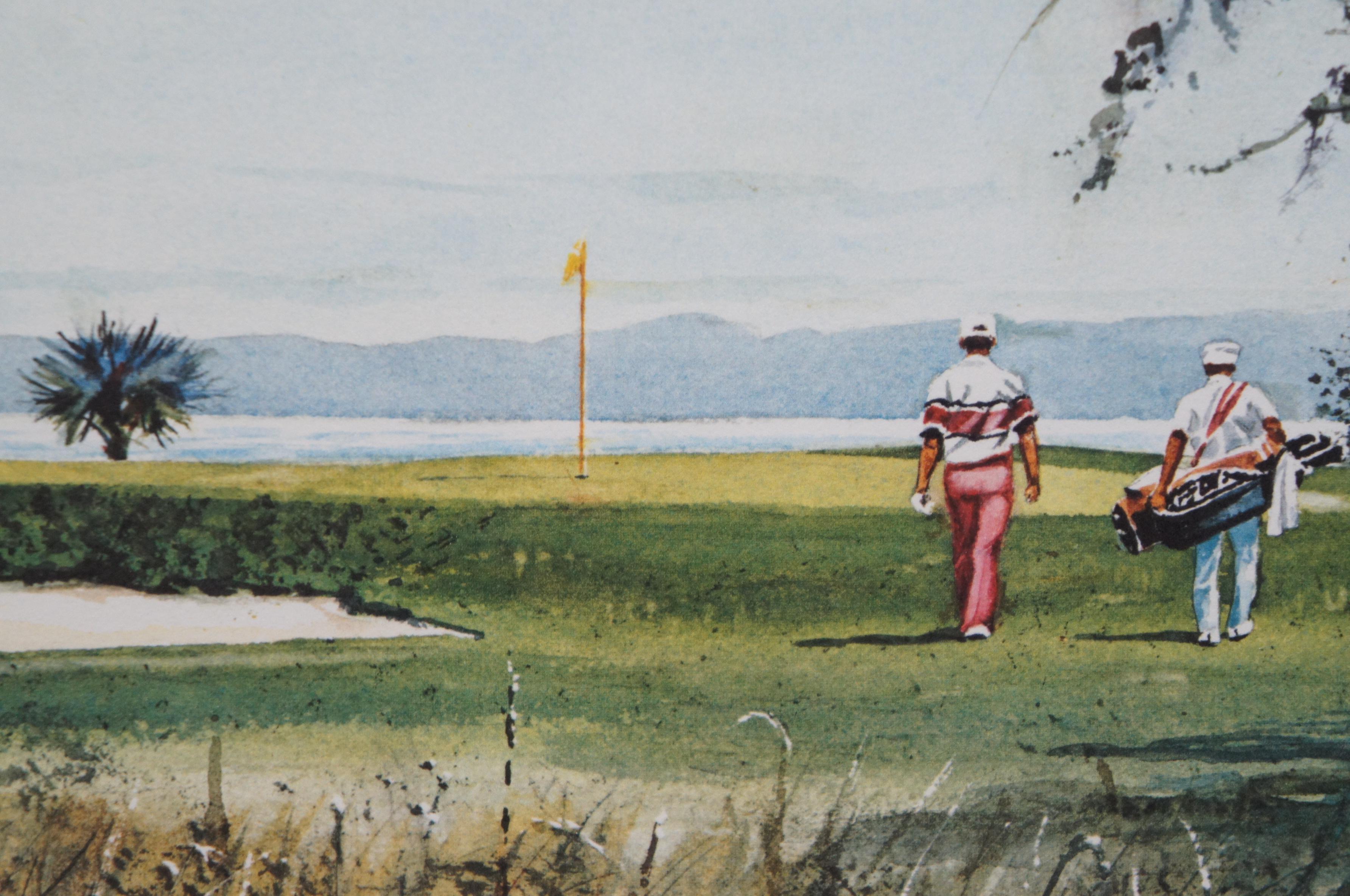 Donald Voorhees Southern Classic 17th Hole Harbour Town Hilton Head Golf Print 6