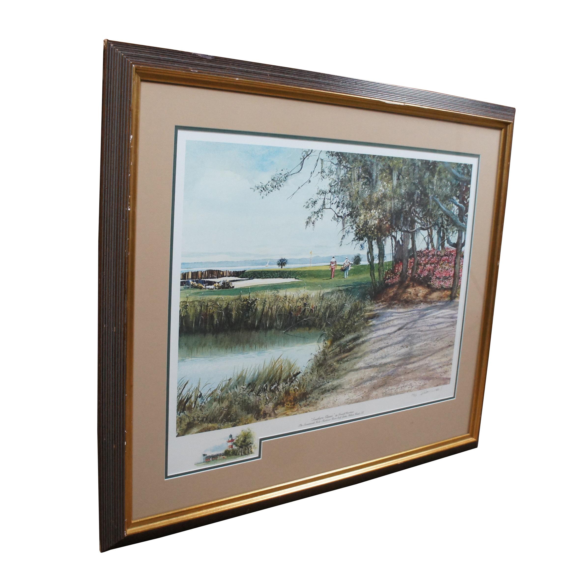 Donald Voorhees Southern Classic 17th Hole Harbour Town Hilton Head Golf Print In Good Condition In Dayton, OH