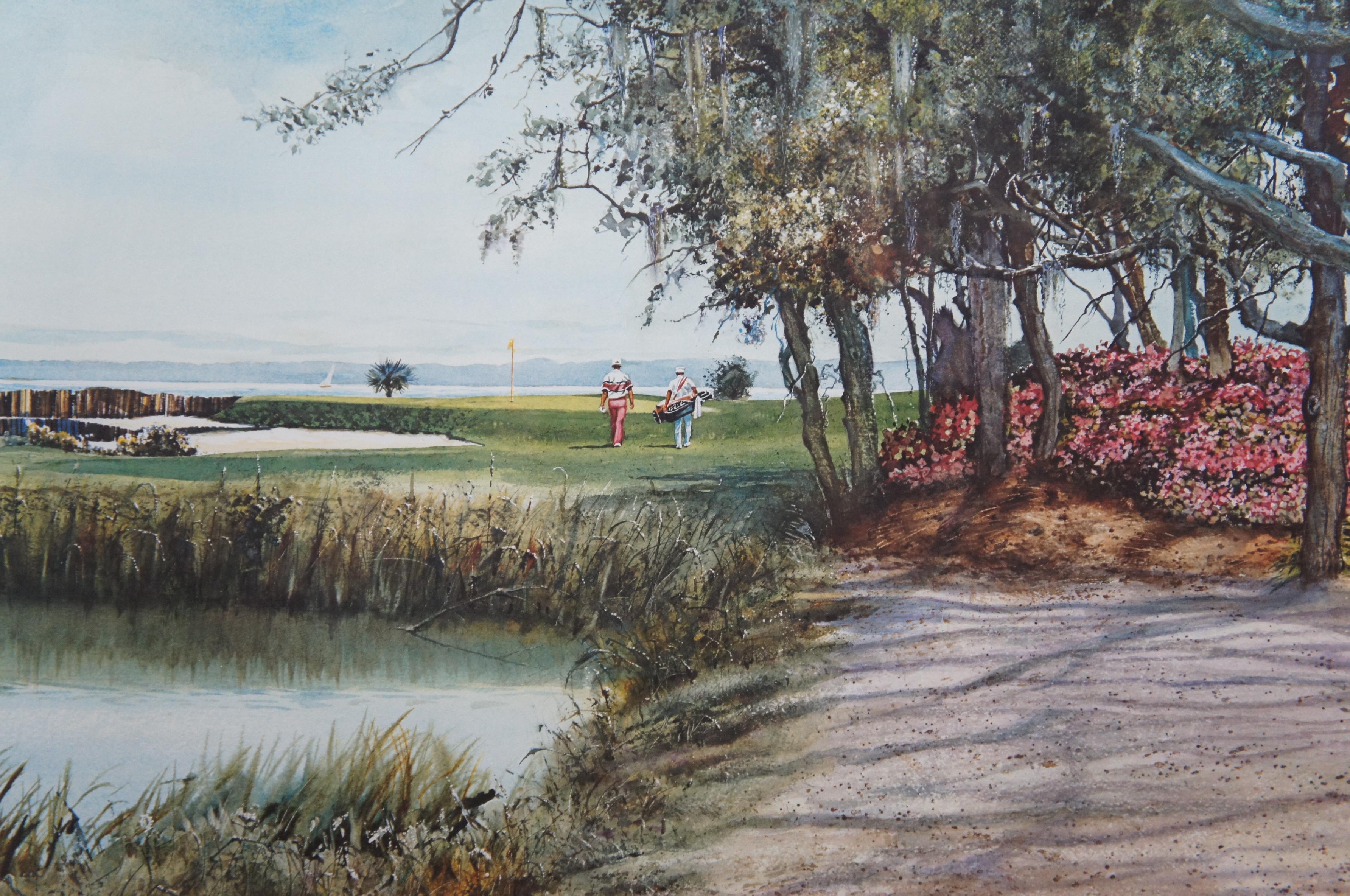 Donald Voorhees Southern Classic 17th Hole Harbour Town Hilton Head Golf Print 2
