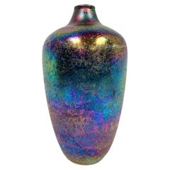 Vintage Donald W. Friel Signed Large Art Glass Vase 1981