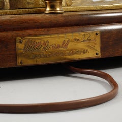 Donald W. McDonald Handcrafted Brass Sports Fishing Lamp Vintage 1971 Signed