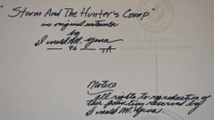 "STORM AND THE HUNTERS CAMP"  WESTERN LIGHTING TENT CAMP OUT COWBOY HORES