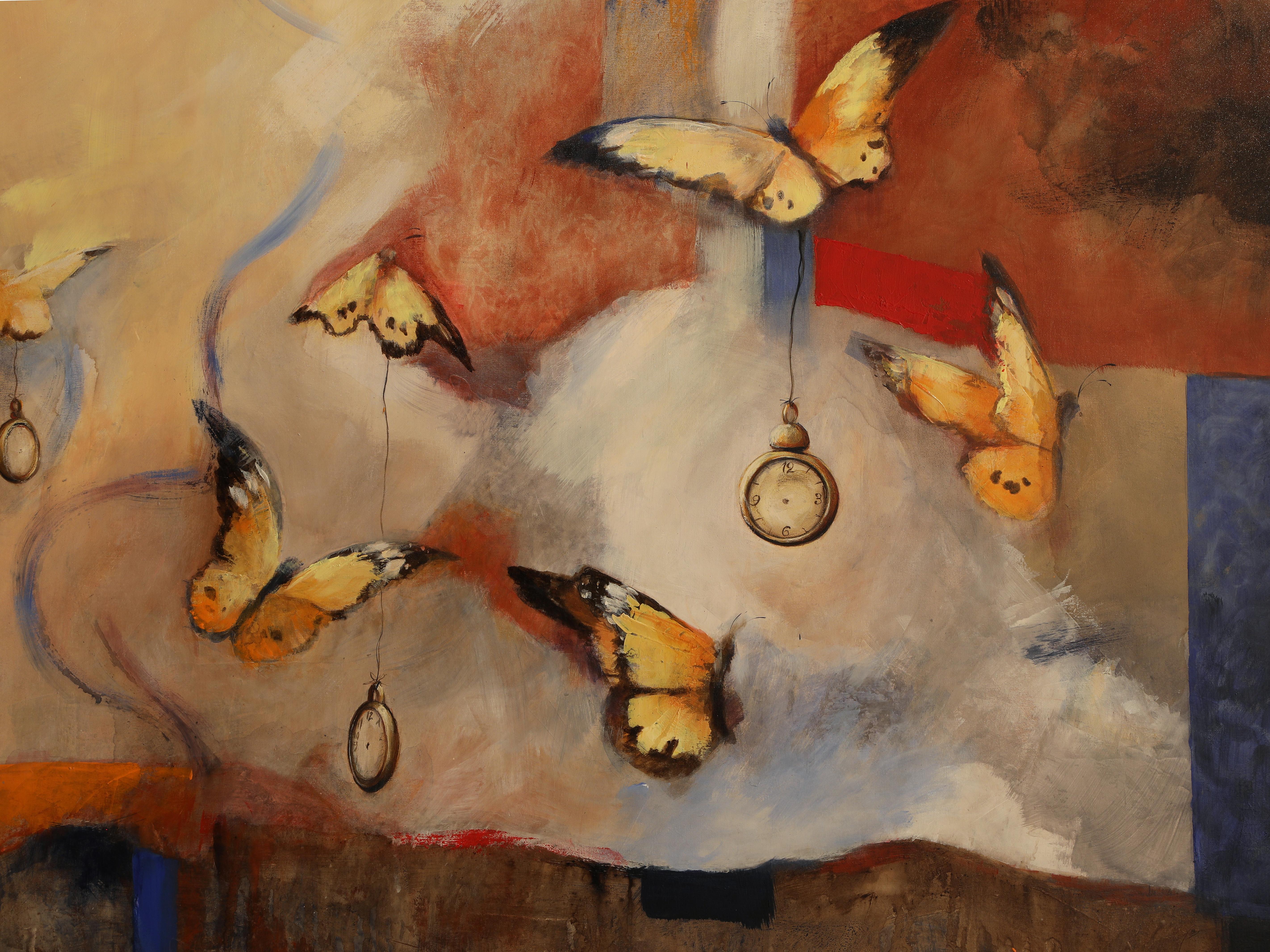 El tiempo vuela - Painting de Donatella VIOLI