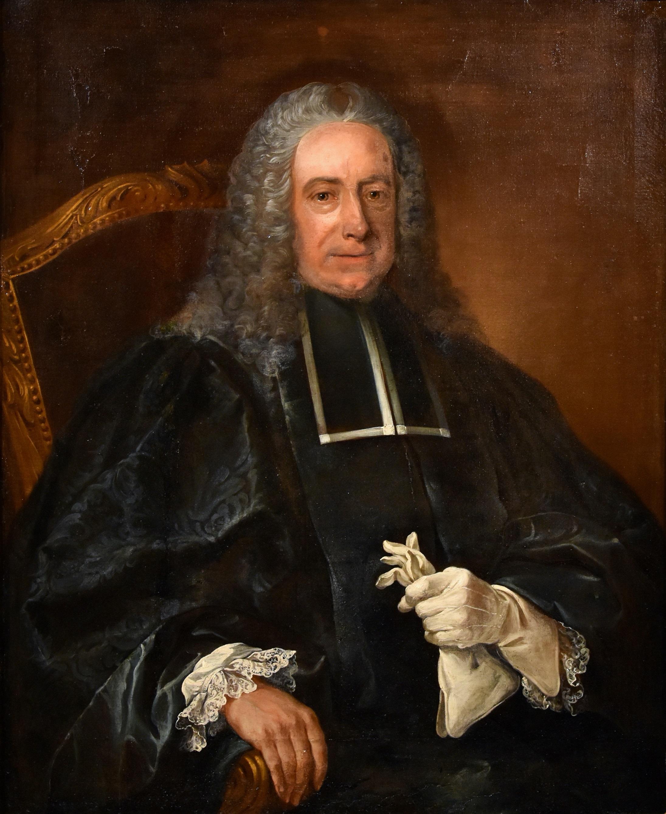 18th century French portrait painter - Attributed to Donatien Nonotte (Besançon 1708 - Lyon 1785)
Portrait of a lawyer

Oil on canvas
100 x 82 cm., In the frame cm. 131 x 111 cm.

The portrayed in this large painting is a man of the law, presumably