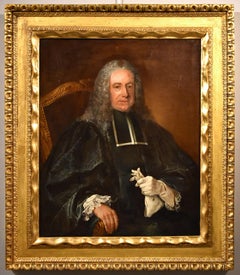 Portrait Lawyer Nonotte Paint Oil on canvas Old master 18th Century France Art