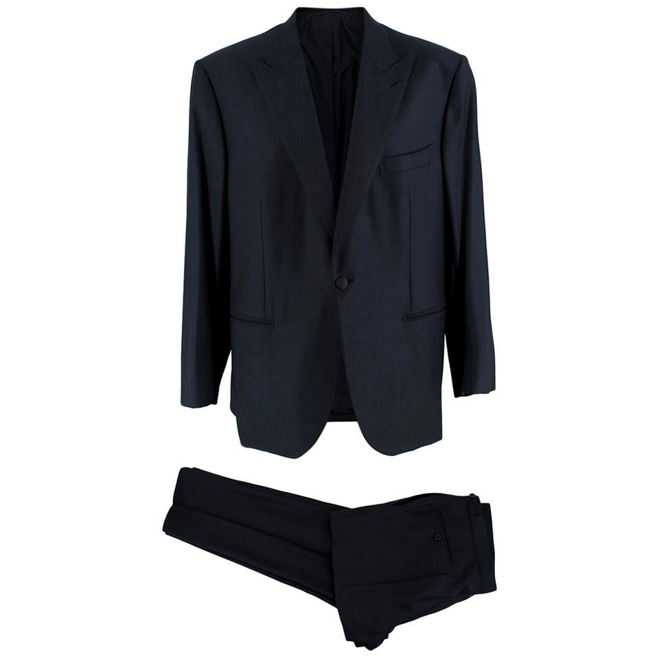 Donato Liguori Hand Tailored 2-Piece Evening Suit - Size Estimated XL For Sale