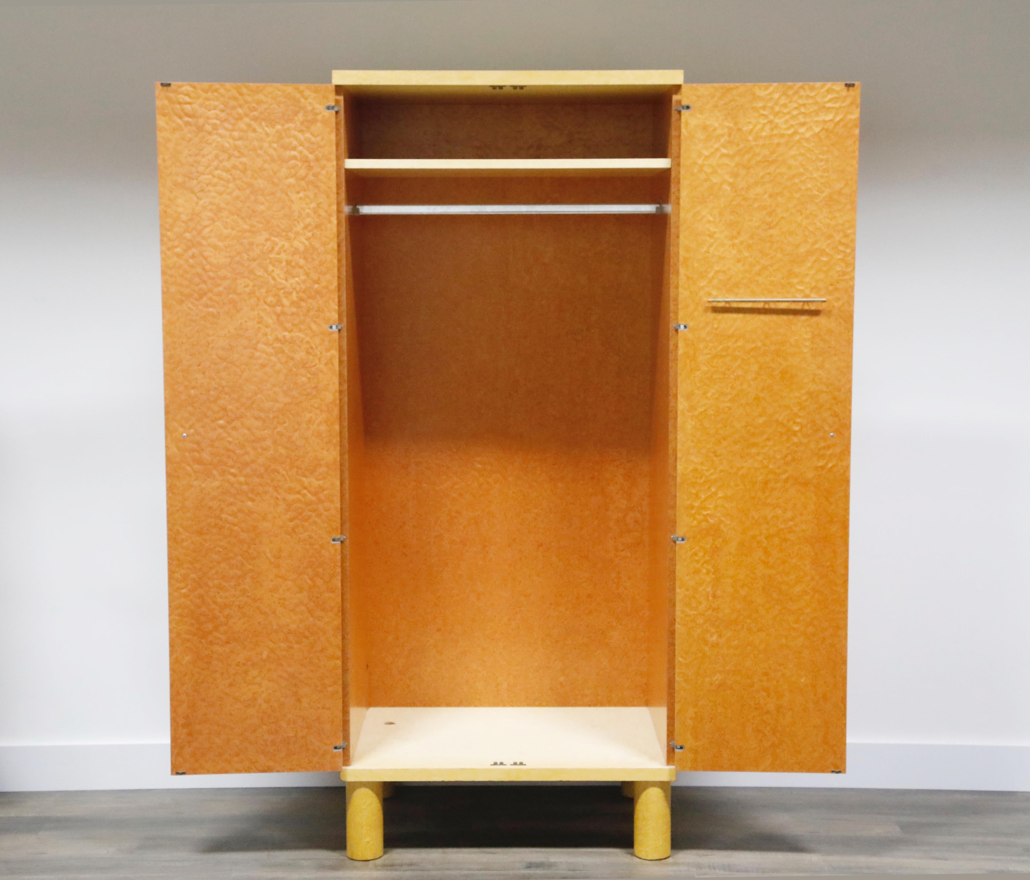 'Donau' Postmodern Armoire by Ettore Sottsass & Marco Zanini for Leitner, 1986 In Good Condition In Los Angeles, CA