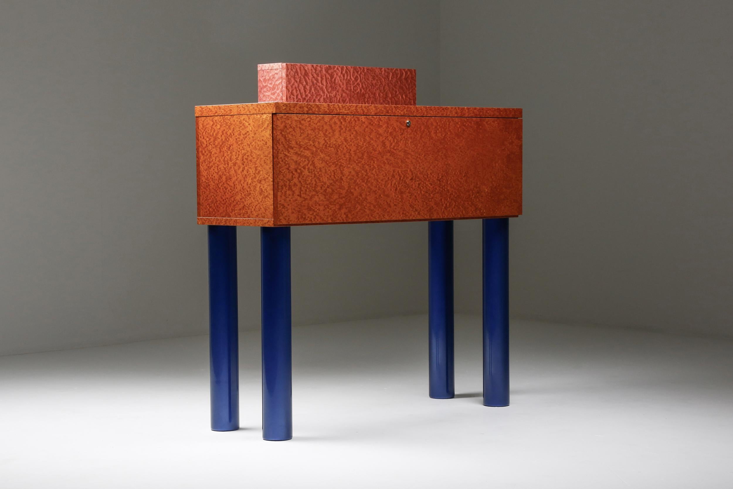 Donau Secretaire by Ettore Sottsass Memphis Design In Good Condition In Antwerp, BE