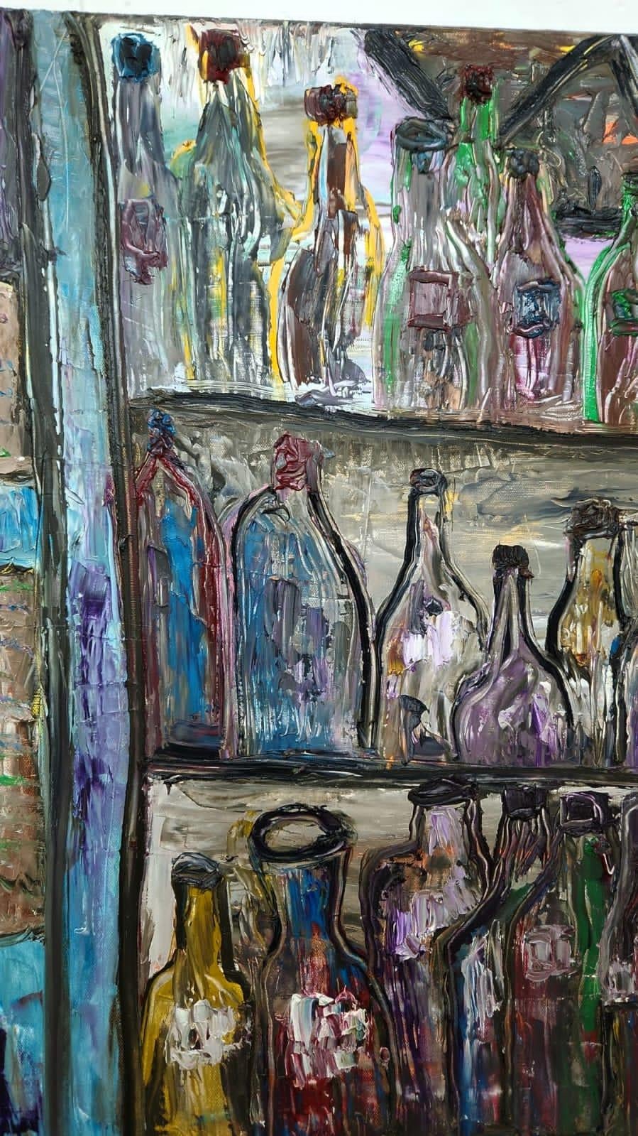 Israeli Contemporary Art by Dondi Schwartz - Bottles in Old Jaffa  For Sale 3