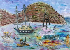 Art contemporain israélien de Dondi Schwartz - Île grecque