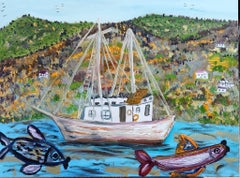 Israeli Contemporary Art by Dondi Schwartz - Greek Village