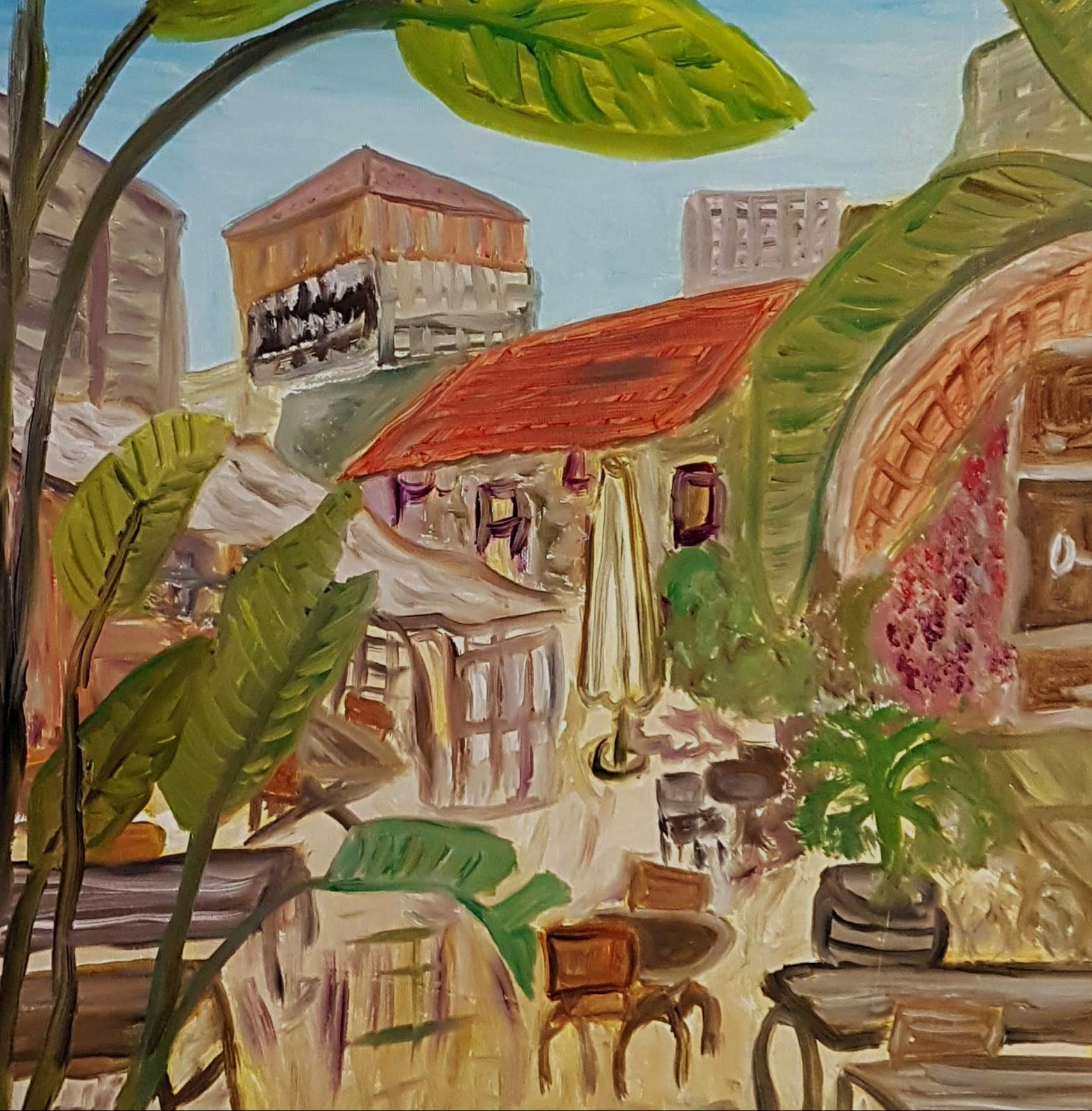 Oil on canvas 

Dondi Schwartz is an Israeli artist born in Canada in 1961 who lives and works in the Kibbutz Beeri, Negev, Israel. Schwartz studied art at the Avni School of Arts in Tel Aviv, The Kibbutz Workshop for Painting and Creative Writing