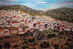 Zeitgenössische israelische Kunst von Dondi Schwartz - Jerusalem Hills 