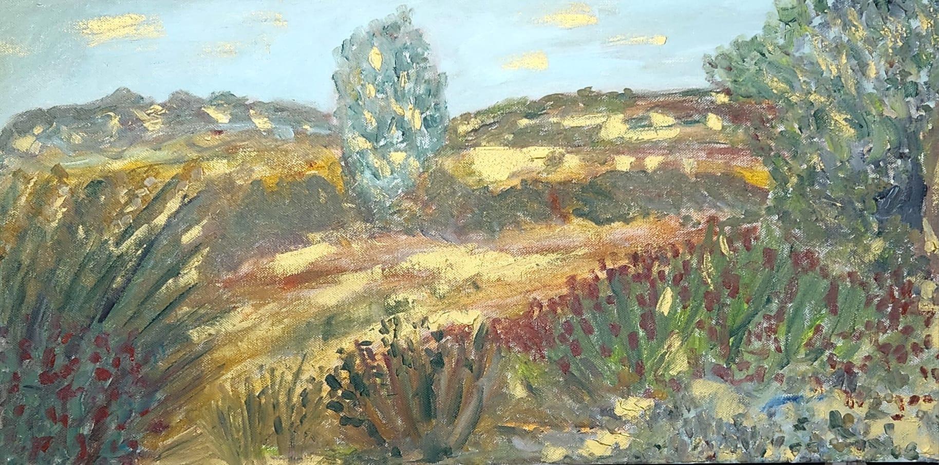 Arte contemporanea israeliana di Dondi Schwartz - Paesaggio, sud-ovest di Israel