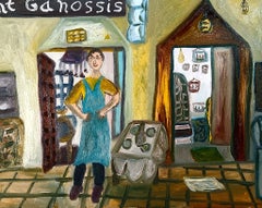 Israeli Contemporary Art by Dondi Schwartz - Restaurant in Agistri Island, Gr