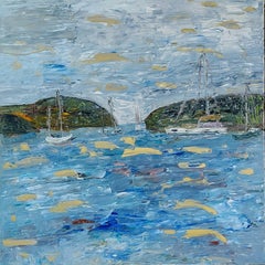 Israeli Contemporary Art by Dondi Schwartz - Sailed Boats