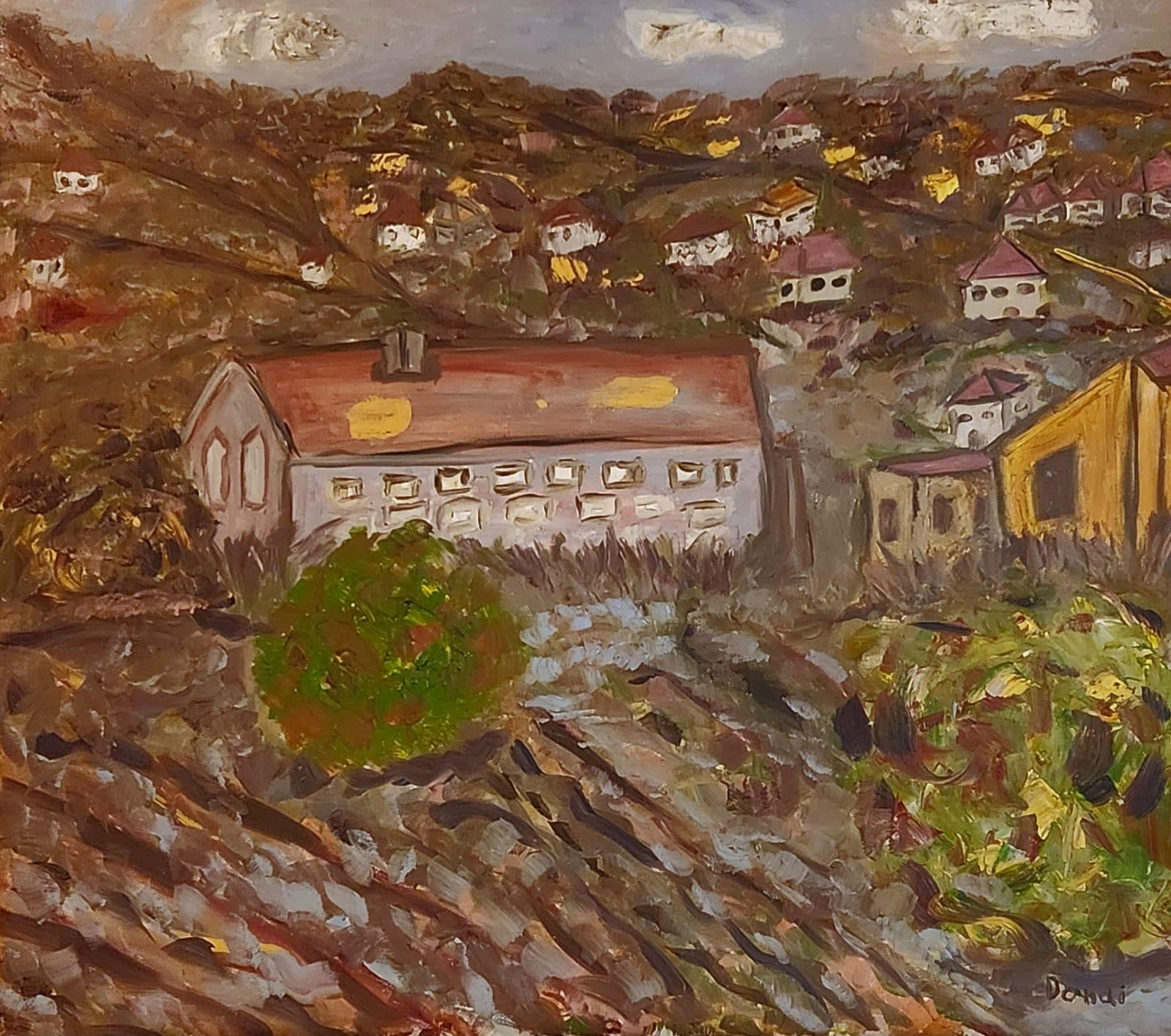 Huile sur toile

Dondi Schwartz est un artiste israélien né au Canada en 1961 qui vit et travaille dans le kibboutz Beeri, dans le Néguev, en Israël. Schwartz a étudié l'art à l'Avni School of Arts de Tel Aviv, au Kibbutz Workshop for Painting and