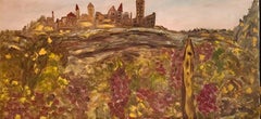 Israelische Contemporary Art von Dondi Schwartz - Das Schloss und die Trauben
