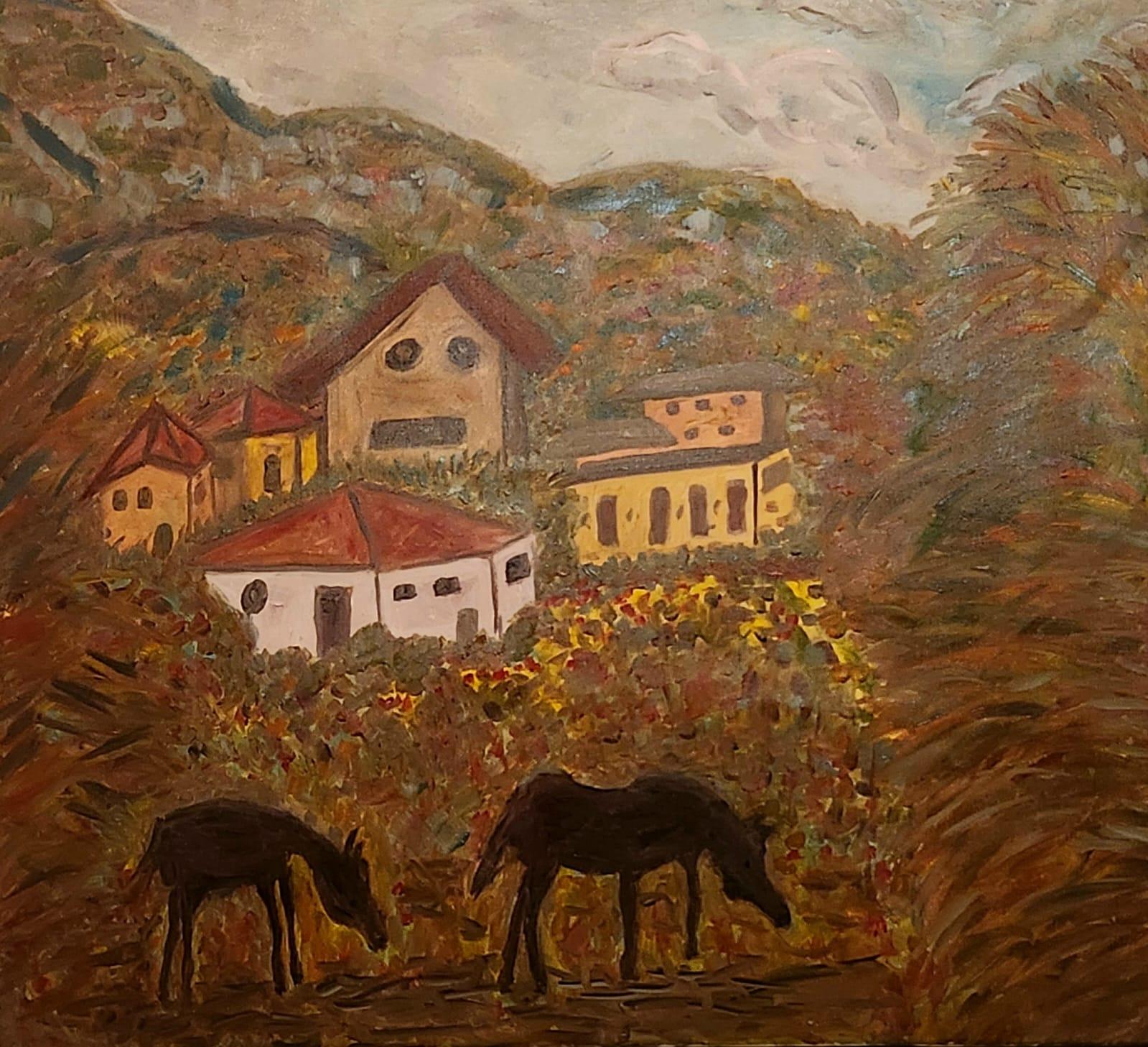 Huile sur toile

Dondi Schwartz est un artiste israélien né au Canada en 1961 qui vit et travaille dans le kibboutz Beeri, dans le Néguev, en Israël. Schwartz a étudié l'art à l'Avni School of Arts de Tel Aviv, au Kibbutz Workshop for Painting and