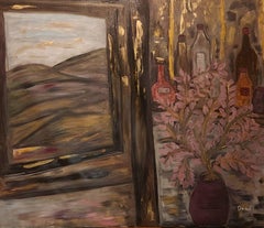 Zeitgenössische israelische Kunst von Dondi Schwartz - Das Fenster in der Rocca Calascio Bar