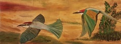 Israeli Contemporary Art by Dondi Schwartz - Two Bee Eaters