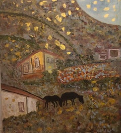 Israeli Contemporary Art by Dondi Schwartz - Two Horses, Italy