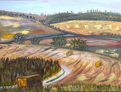 Israeli Contemporary Art by Dondi Schwartz - View near Beeri, Summer