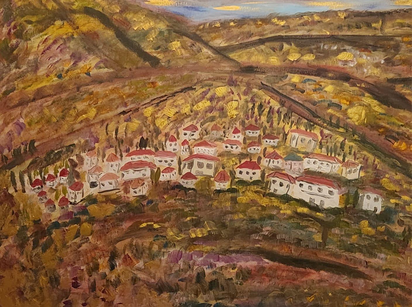 Huile sur toile 

Dondi Schwartz est un artiste israélien né au Canada en 1961 qui vit et travaille dans le kibboutz Beeri, dans le Néguev, en Israël. Schwartz a étudié l'art à l'Avni School of Arts de Tel Aviv, au Kibbutz Workshop for Painting and
