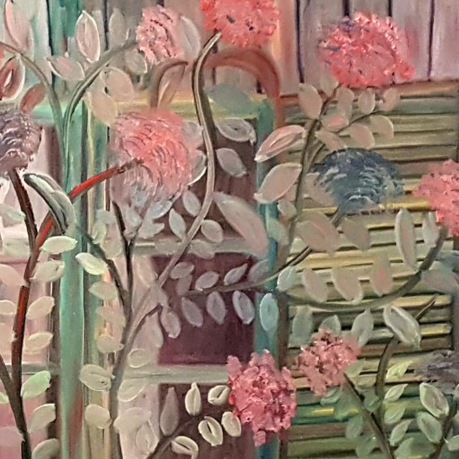 Dondi Schwartz, « Windows of Opportunity », huile sur toile, 90 x 120 cm en vente 2