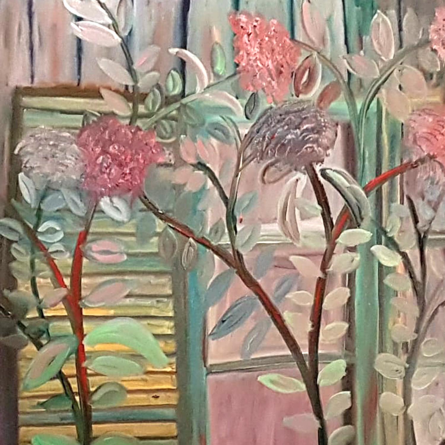 Dondi Schwartz, « Windows of Opportunity », huile sur toile, 90 x 120 cm en vente 3