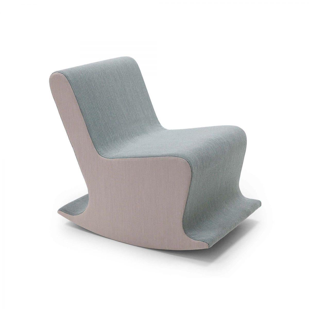 Fabric Dondolo Rocking Chair Designed by Claudio Colucci