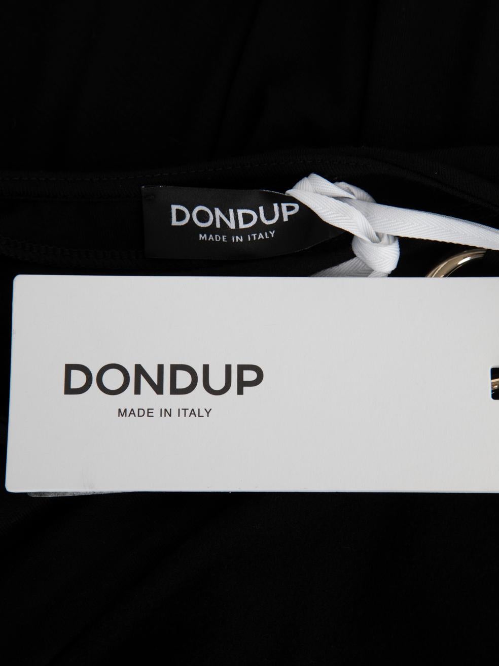 Dondup, abito lungo nero con dettagli di ritaglio, taglia S in vendita 3