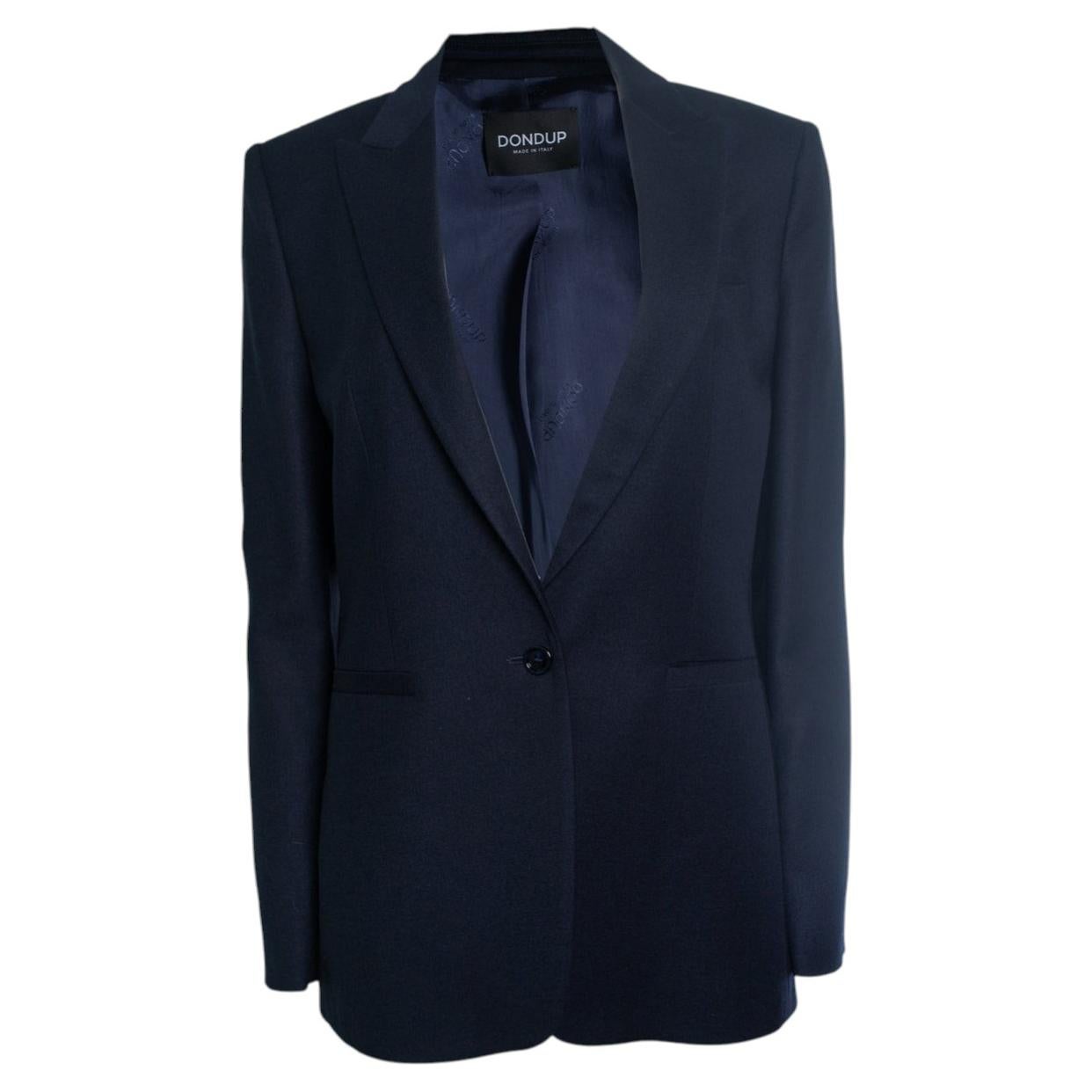 DONDUP, blue wool blazer For Sale