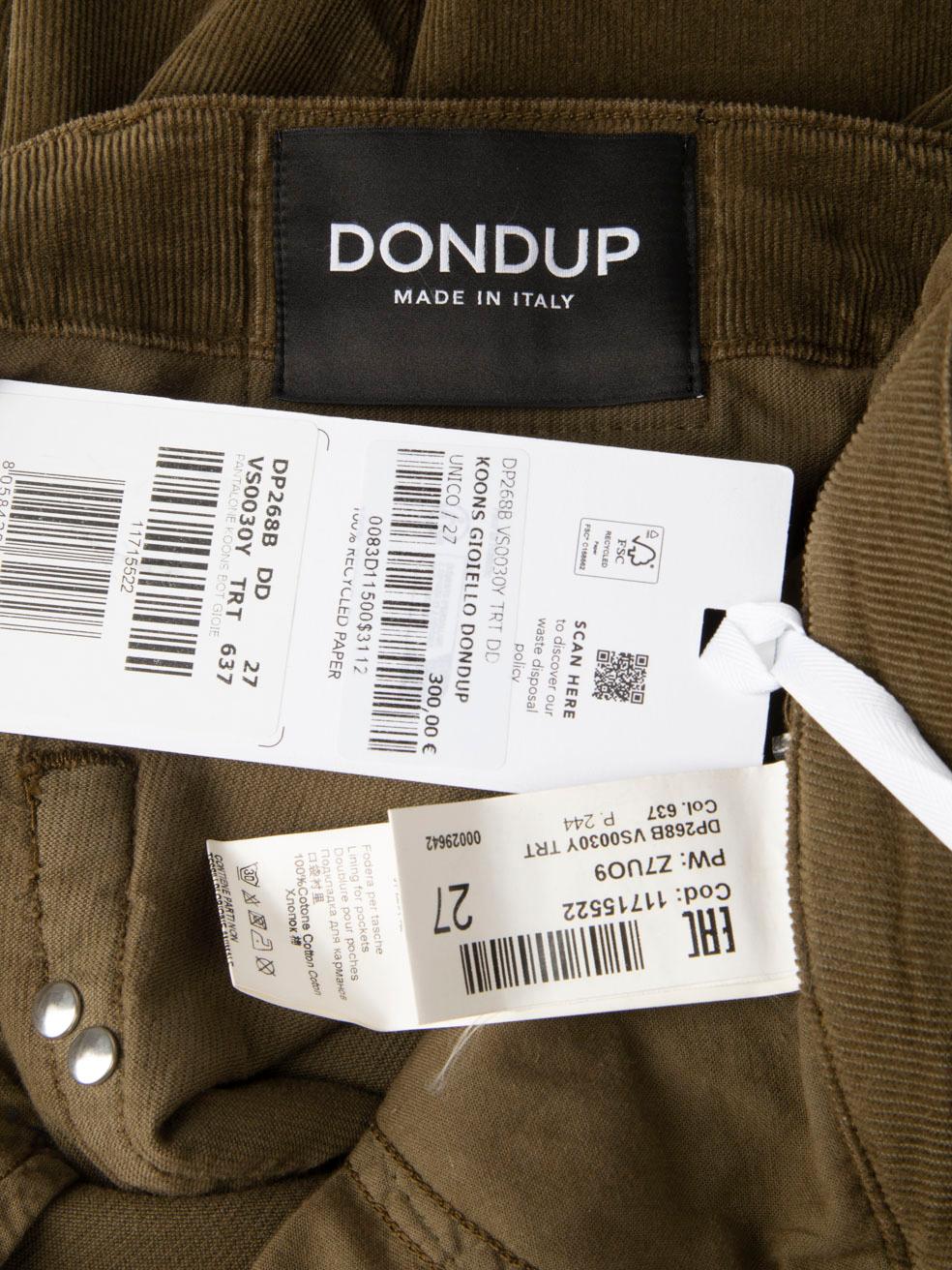 Dondup Pantalon court Greene Koons Taille M Neuf - En vente à London, GB