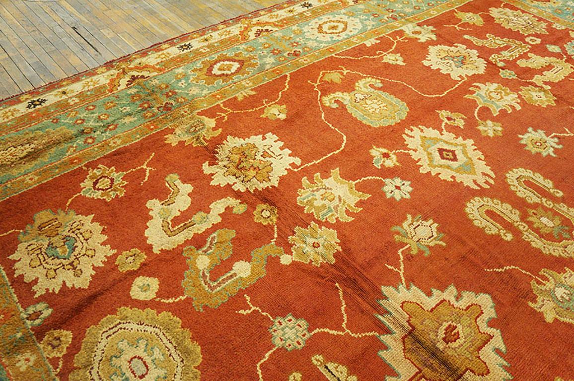 Irish Early 20th Century Donegal Arts & Crafts Carpet ( 16'6