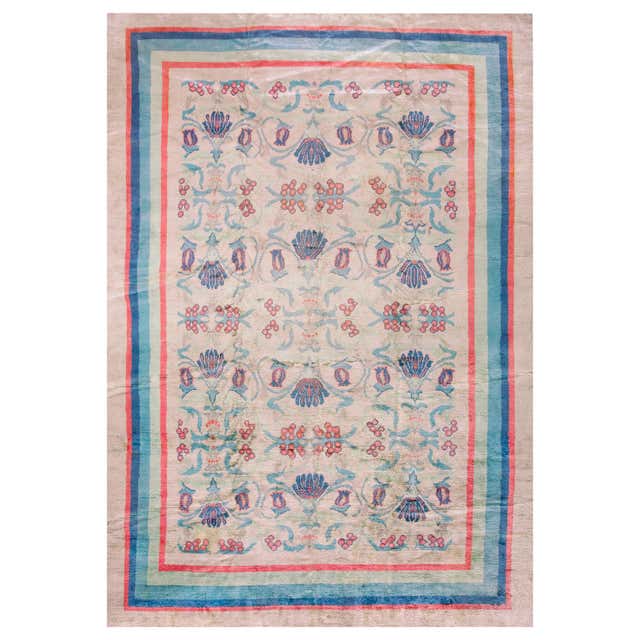 Irish Arts and Crafts Celtic Dun Emer Guild Rug Carpet, circa 1900 For ...