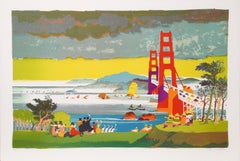 Le pont du Golden Gate de San Francisco par Dong Kingman